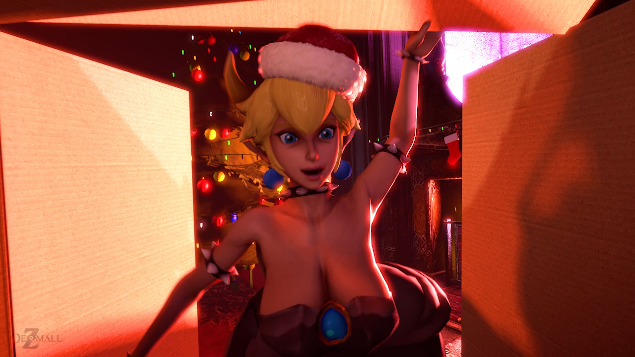 Bowsette and her New Year's gift (Raw)