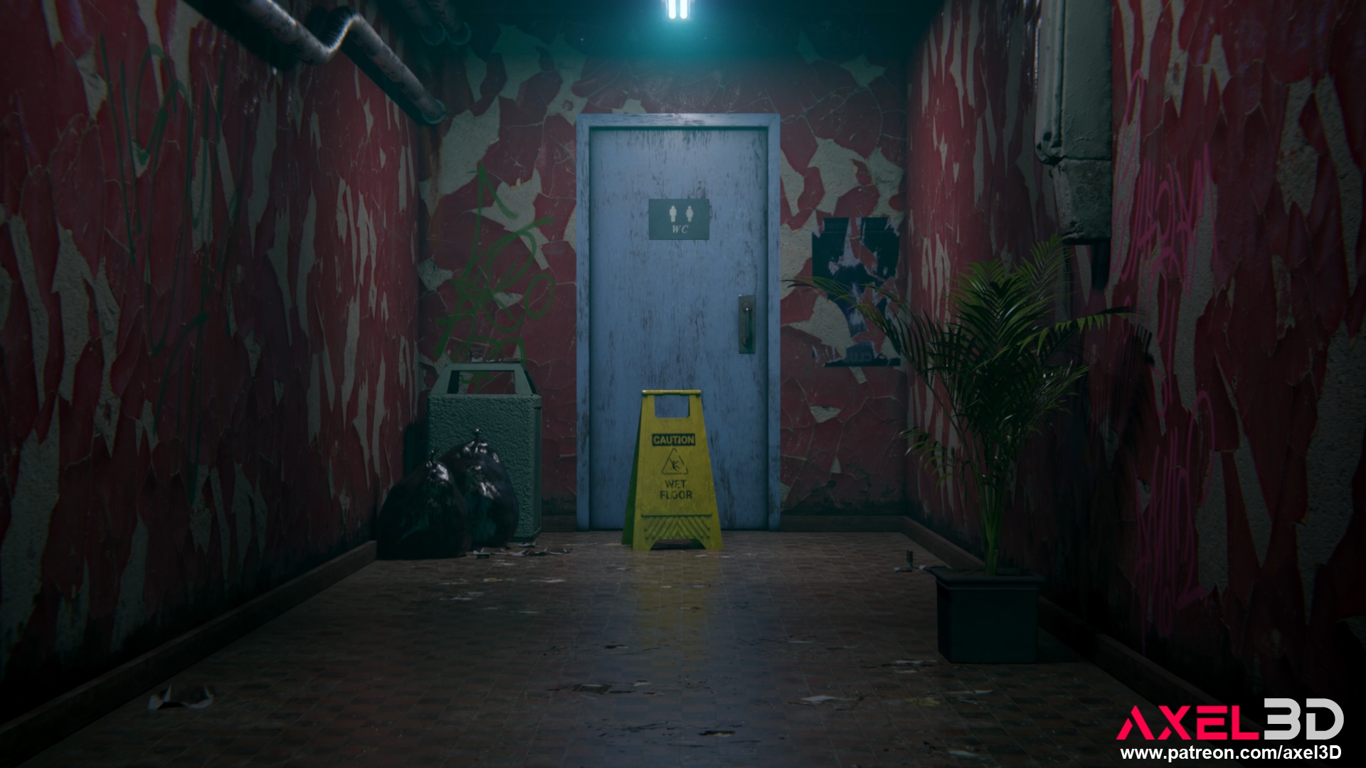 Tifa Lockhart in Public Toilet (Raw)