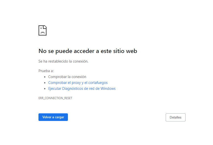 Error en DD (Error al descargar por DD)