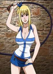 Lucy Heartfilia in the Sofa