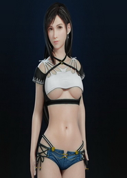 Tifa Lockhart in Public Toilet