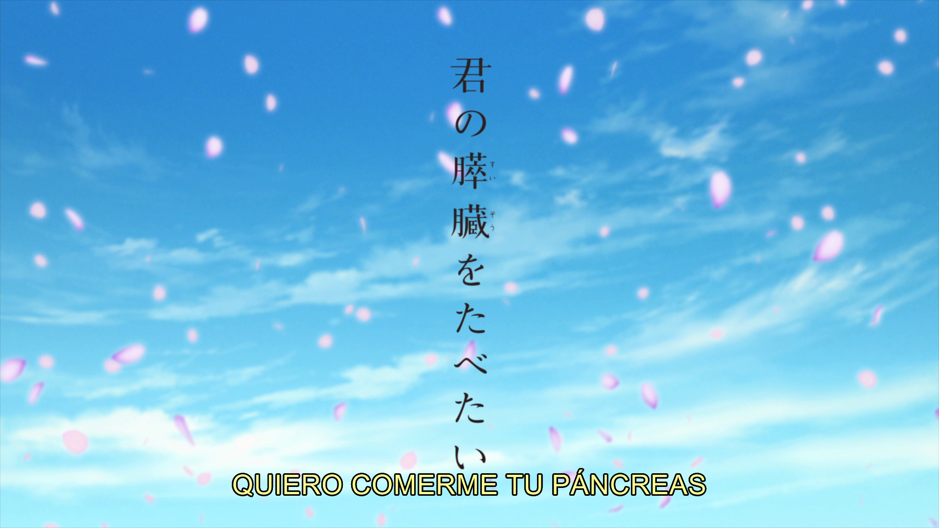 Kimi no Suizou wo Tabetai (Sonike)